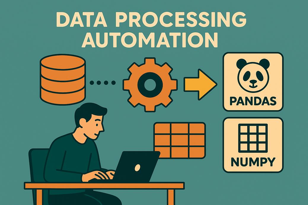 Proses data processing automation menggunakan Pandas dan Numpy arrays