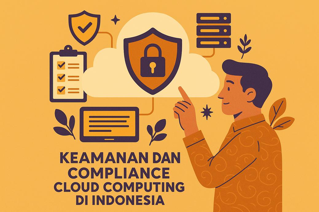 Ilustrasi keamanan dan compliance cloud computing di Indonesia